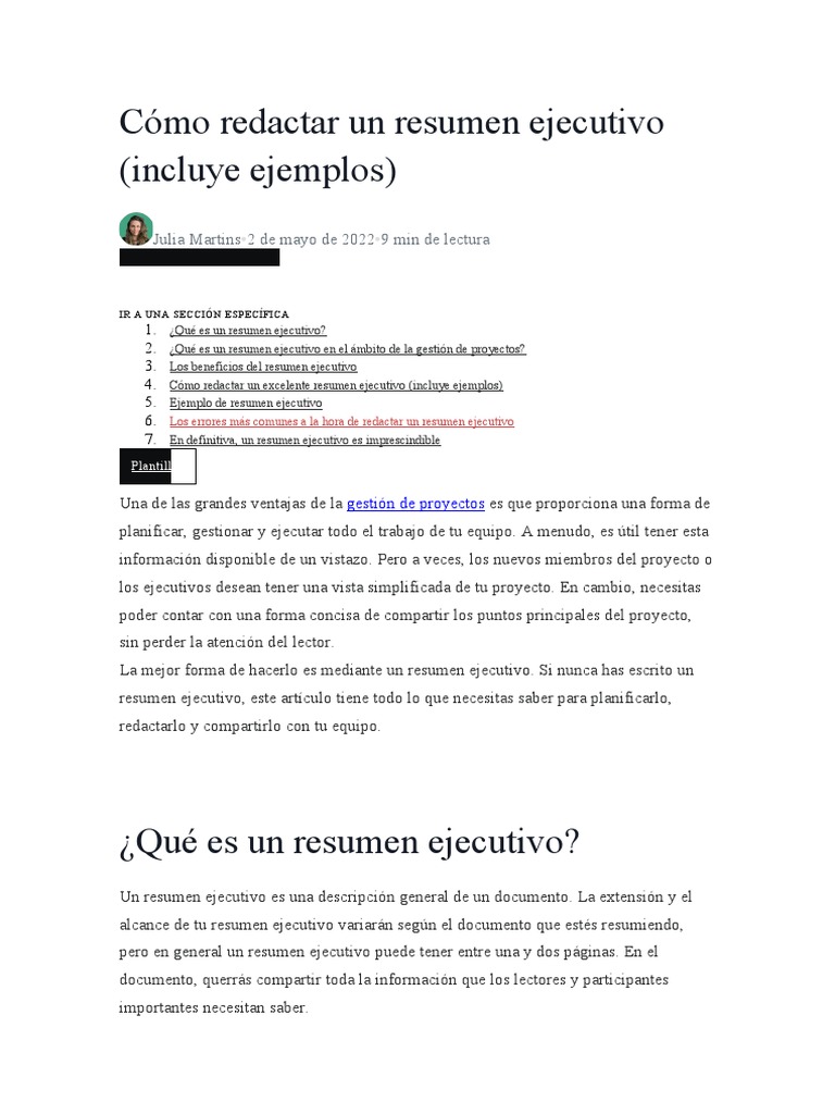 El Resúmen Ejecutivo | PDF | Marketing | Marca