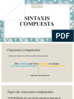 Sintaxis Compuesta Hasta Adjetivas