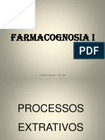 Processos Extrativos em Farmacognosia