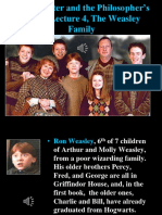 Lecture 4 The Weasley Family