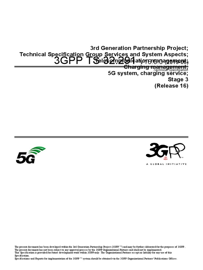 3GPP TS 32.291 | PDF | Json | Hypertext Transfer Protocol