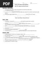 1 Atomic Theory Worksheet