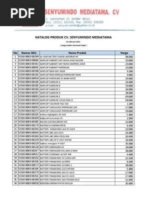 KATALOG CV SENYUMINDO MEDIATAMA