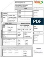 Demande de Contrat Ou D'avenant