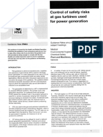 HSE PM84 - Control of Safety Risks at Gas Turbines Used For Power Generation