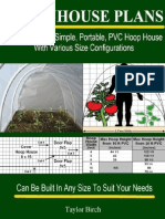 Greenhouse Plans - How To Build A Simple, Portable, PVC Hoop House With Various Size Configurations