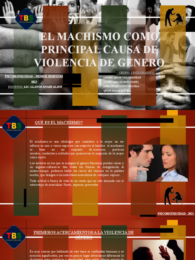 Machismo: Causa de Violencia de Género | PDF | Machismo | La violencia ...