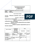 Formato de Trigonometria Segundo Periodo Tercera Entrega