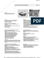 Right Front Door Control Unit, Component Description