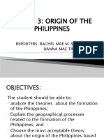 Lesson 3 Origin of The Philippines