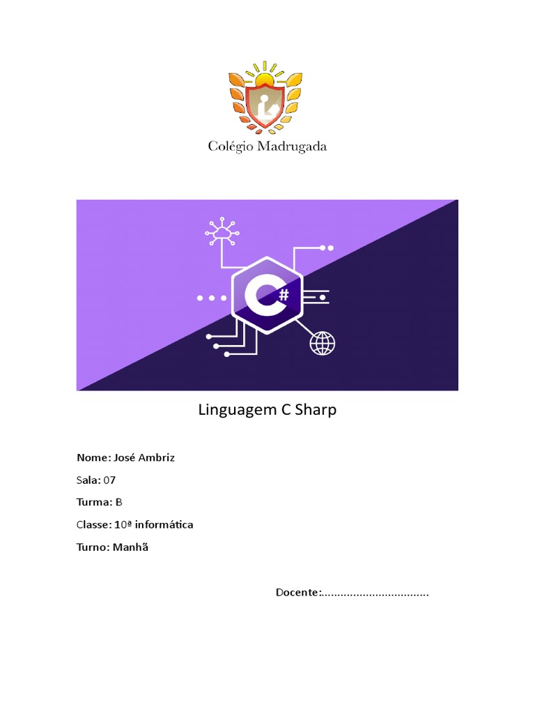 Linguagem C Sharp 2 | PDF | C Sharp (linguagem de programação ...