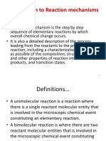 Lecture 4-Introduction To Reaction Mechanisms