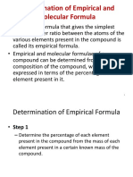 Lecture 5-Determination of Empirical and Molecular Formula