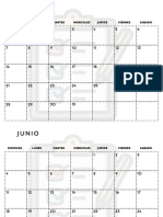 Calendario de Pruebas Mayo Junio