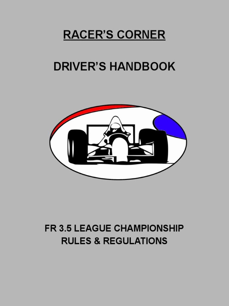 FR 3.5 League Championship Drivers Handbook PDF Auto Races