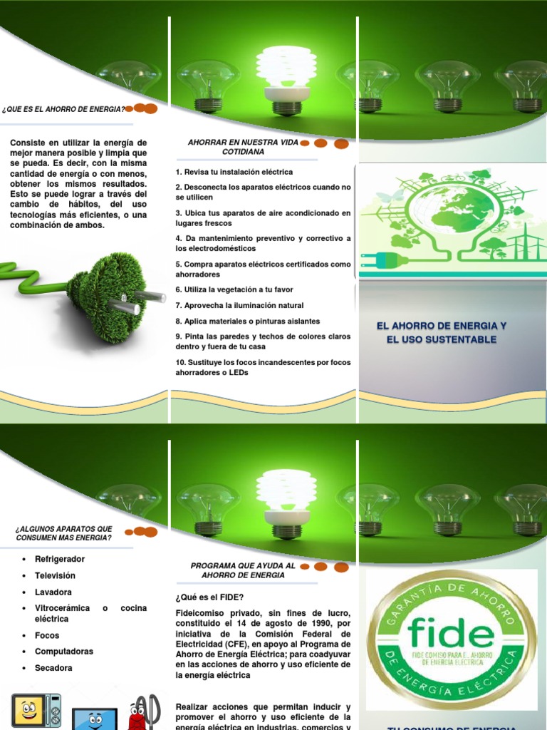 Ahorro de Energía: Guía Práctica | PDF | Uso eficiente de energía ...
