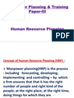 Manpower Planning & Training - SCRIBD