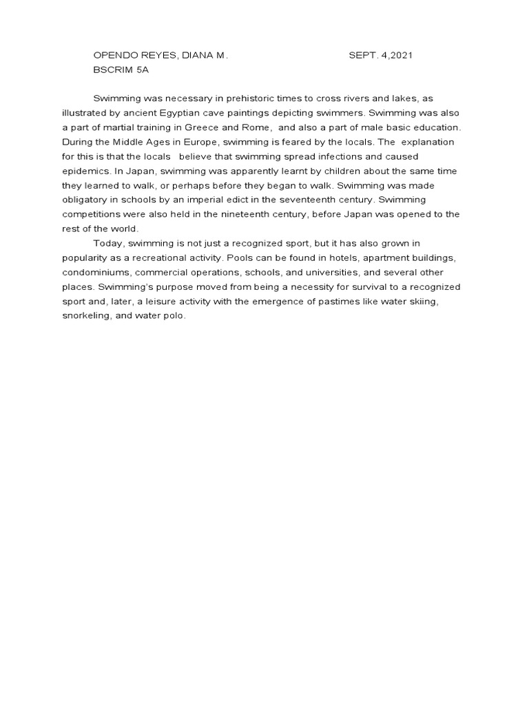 First Aid and Water Safety Activity 1 PDF