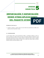 Unidad 5. Importacion y Exportacion Desde Otras App Del Paquete Ofimatico