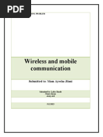 Wireless and Mobile Communication