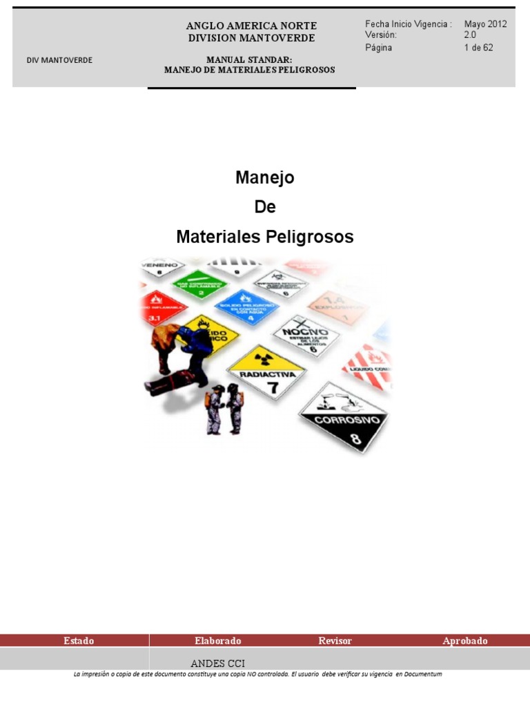 Manejo Seguro de Materiales Peligrosos | PDF | Mercancías peligrosas | Agua