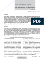 Autoria, Discurso e Sujeito - Uma Questão de Singularidade Ou de Originalidade