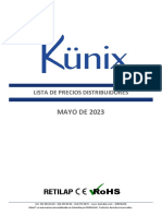 5 - LISTA DE PRECIOS Künix - Mayo 2023