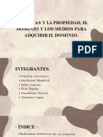 Las Cosas y La Propiedad. El Dominio y Los Medios para Adquirir El Dominio