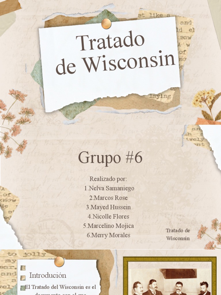 Tratado de Wisconsin PDF Conflictos