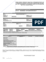 Formulario para Avisar A SEREMI de Salud de La Programación de Las Revisiones y Pruebas