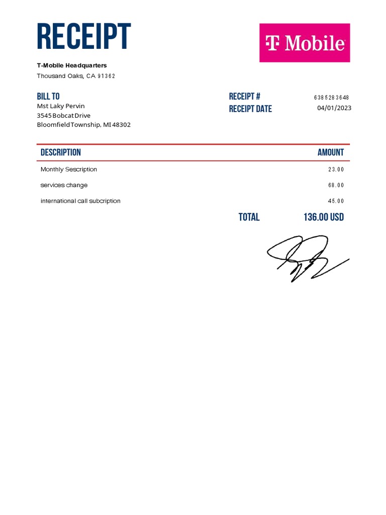 Mobile Bill | PDF