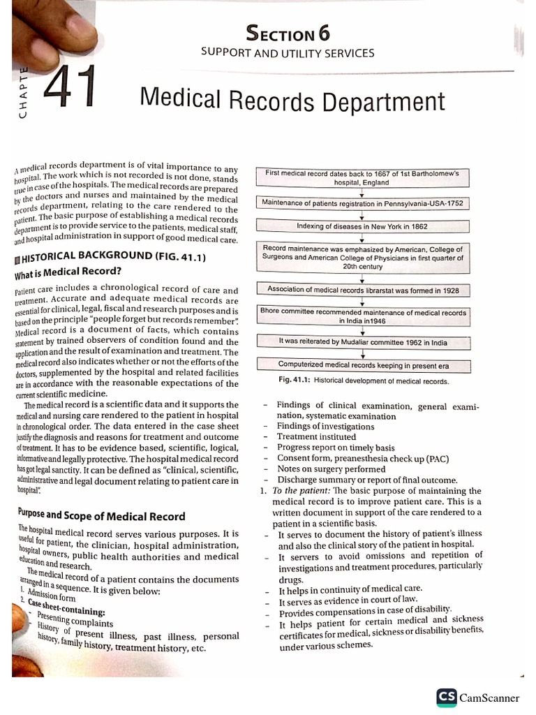 Medical Records Department PDF