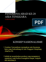 Kuliah 3 Fenomena Abad Ke-20 Asia Tenggara: Nasionalisme