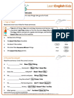 Grammar Practice Like and Dont Like Worksheet Answers