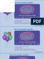 Invitación Credi Weekend