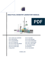 Analytical Chemistry Laboratory - Manual