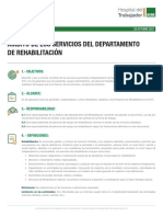 Ámbito de Los Servicios Del Departamento de Rehabilitación Hospital Del Trabajador 7