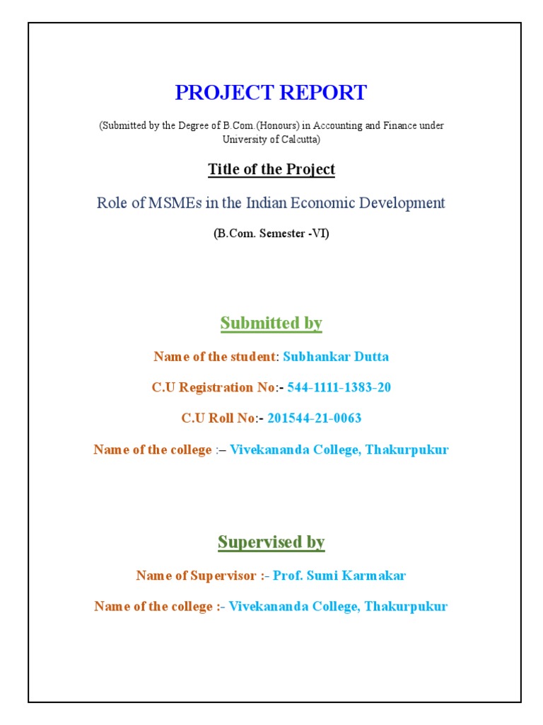 MSMEs' Role in Indian Economic Growth | PDF | Small And Medium Sized ...