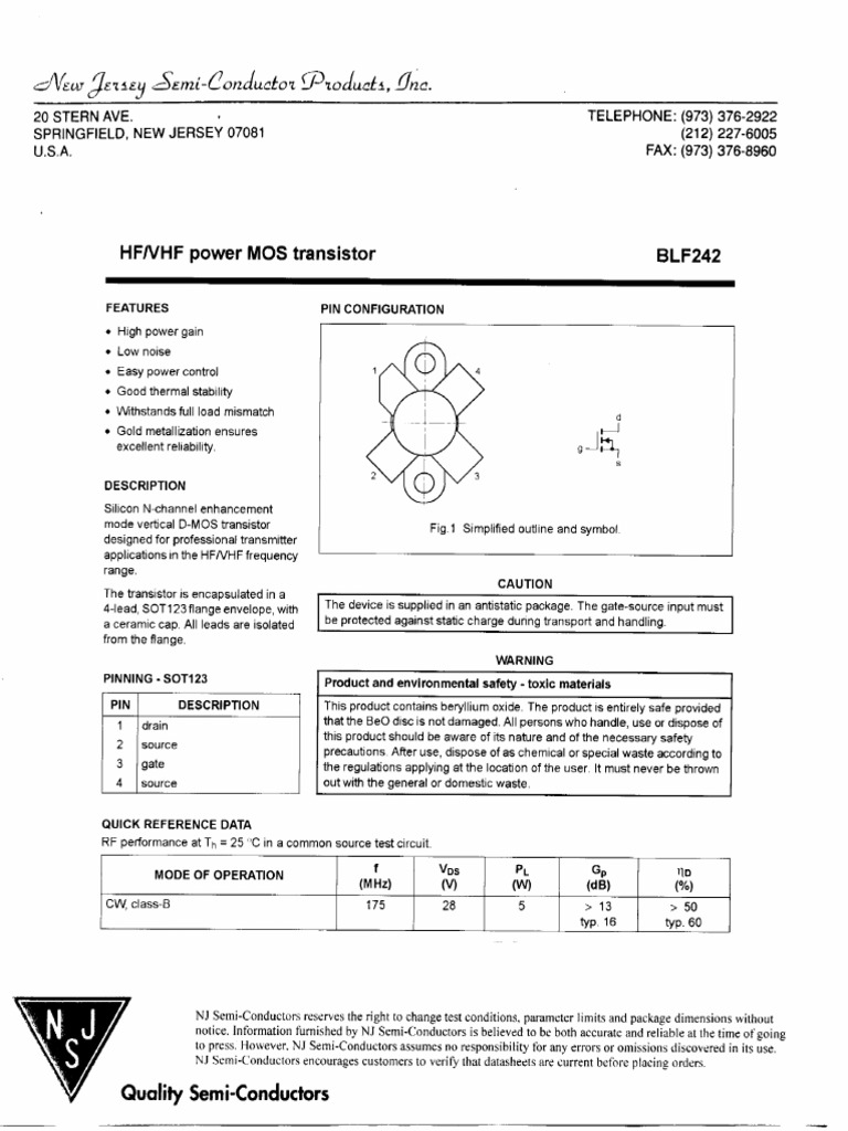 Datasheet 2 | PDF | Field Effect Transistor | Transistor