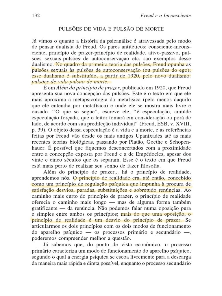 Pulsão de vida e morte PDF