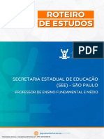 Roteiro de Estudos - Secretaria Estadual de Educação (SEE) - SÃO PAULO - PEB II