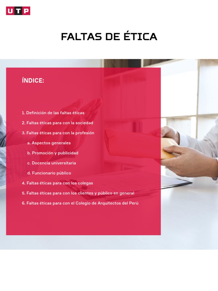 Semana 8 - Manual - Faltas Éticas Según El Código de Ética | Descargar ...