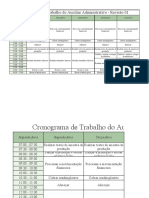 Cronograma de Trabalho Consultoria Financeira