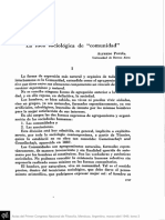 Poviña, A. (1949) La Idea Sociológica de Comunidad