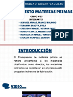 Grupo N°03 Presupuesto Materias Primas