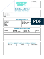 Historia Clinica Veterinaria Liberato