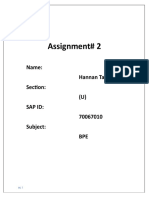 BPE Assignment 2 Solved