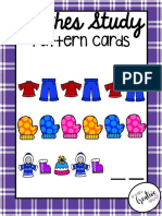 6 - Clothes Study Pattern Cards