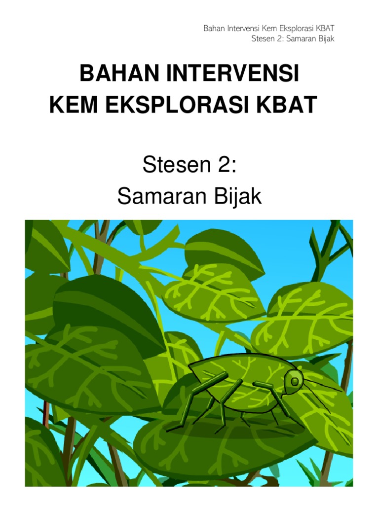 Intervensi Samaran Bijak KBAT | PDF | Ilmu Sosial | Kesehatan Holistik
