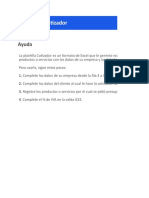 Formato de Cotizacion en Excel